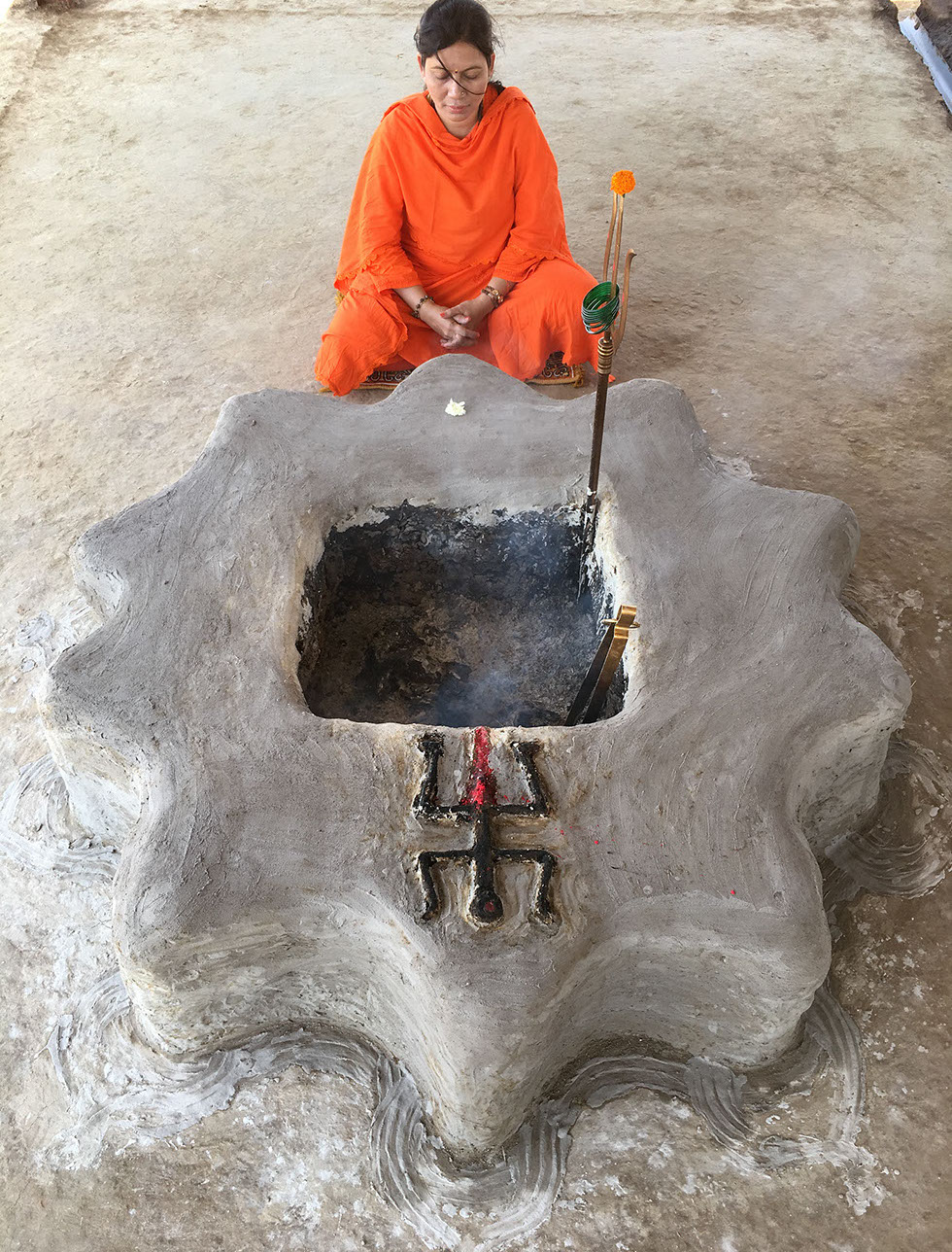 Gurumaee at Sacred Dhuni