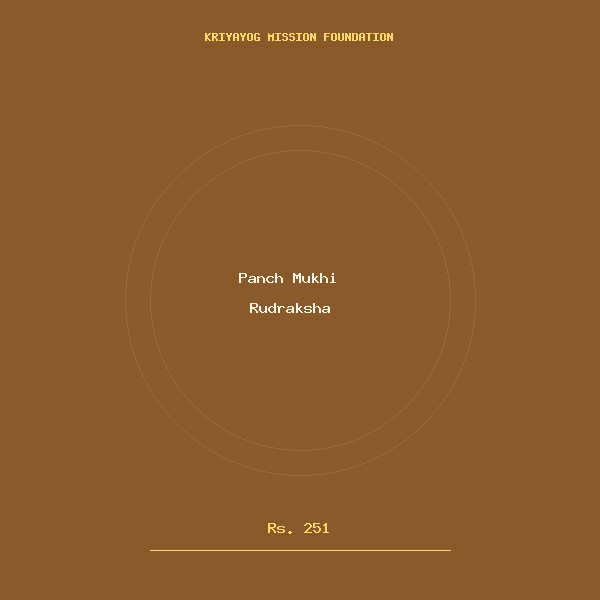 Panch Mukhi Rudraksha