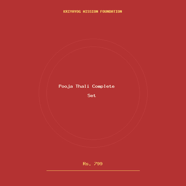 Pooja Thali Complete Set